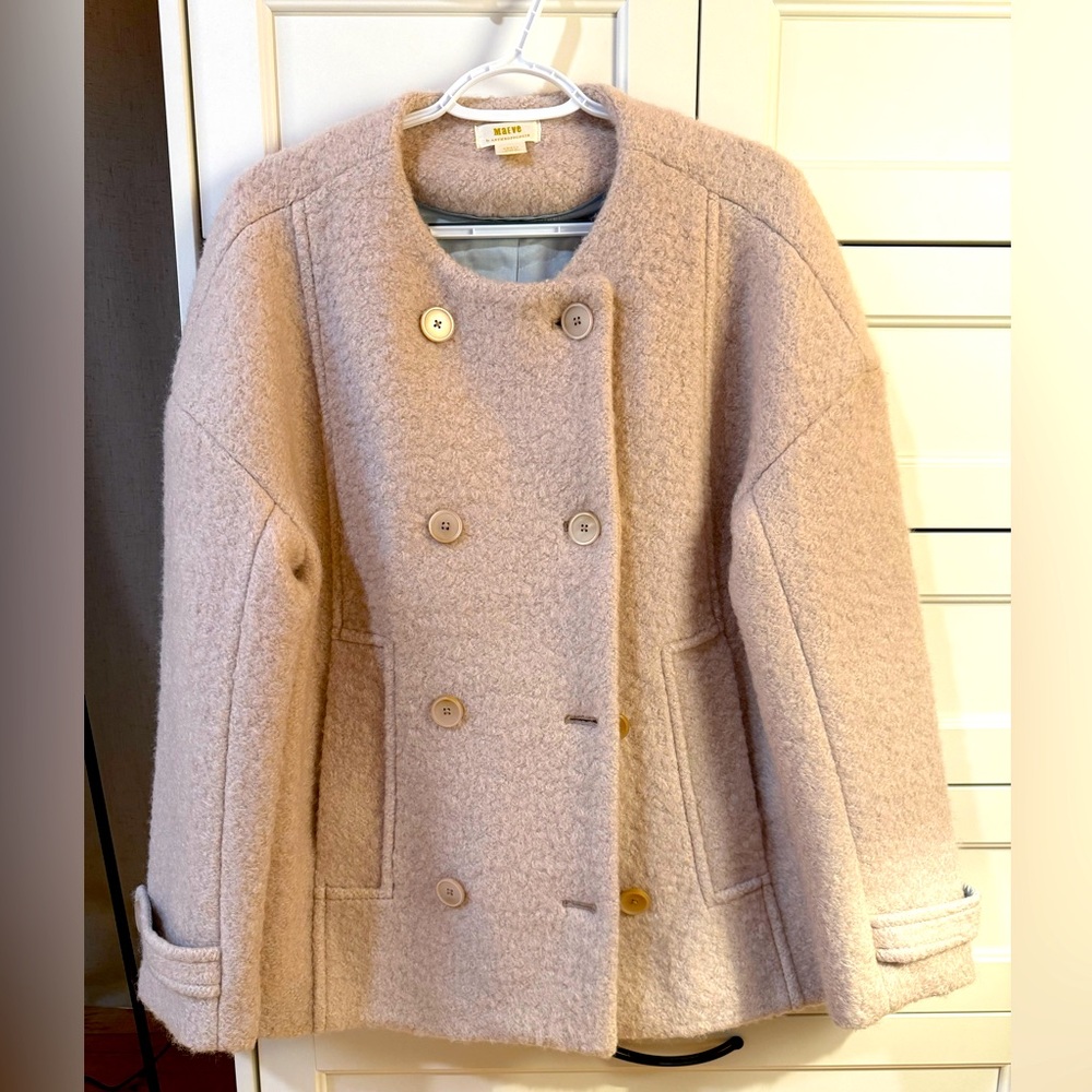 Maeve (Anthro) pale pink winter jacket-size small